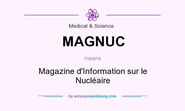 What does MAGNUC mean? It stands for Magazine d`Information sur le Nucléaire