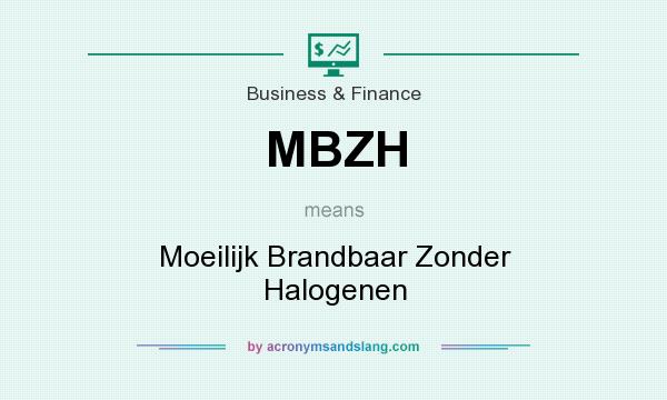 What does MBZH mean? It stands for Moeilijk Brandbaar Zonder Halogenen