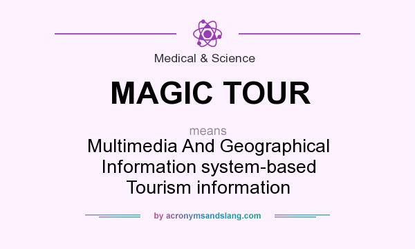 What does MAGIC TOUR mean? It stands for Multimedia And Geographical Information system-based Tourism information