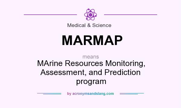 What does MARMAP mean? It stands for MArine Resources Monitoring, Assessment, and Prediction program