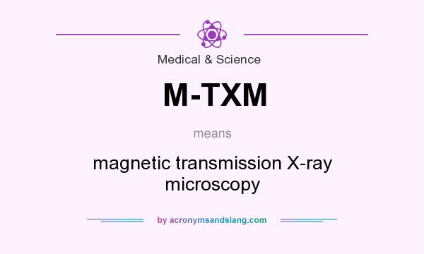 What does M-TXM mean? It stands for magnetic transmission X-ray microscopy