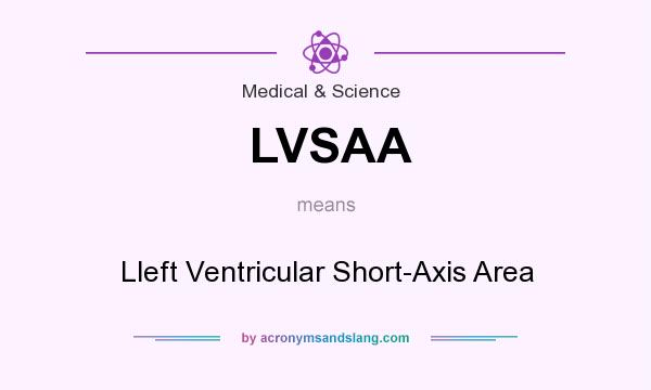 What does LVSAA mean? It stands for Lleft Ventricular Short-Axis Area