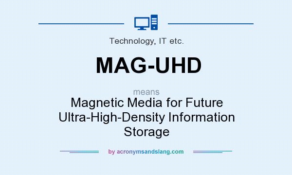 What does MAG-UHD mean? It stands for Magnetic Media for Future Ultra-High-Density Information Storage