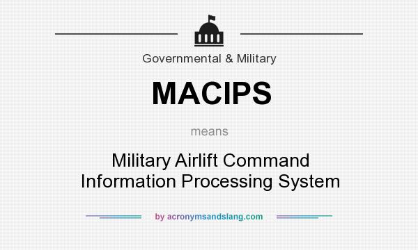 What does MACIPS mean? It stands for Military Airlift Command Information Processing System