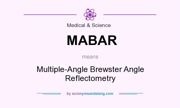 What does MABAR mean? It stands for Multiple-Angle Brewster Angle Reflectometry