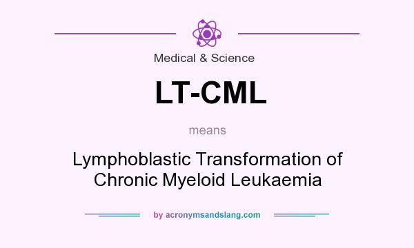 What does LT-CML mean? It stands for Lymphoblastic Transformation of Chronic Myeloid Leukaemia