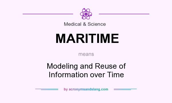 What does MARITIME mean? It stands for Modeling and Reuse of Information over Time