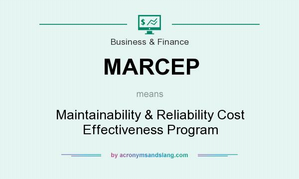What does MARCEP mean? It stands for Maintainability & Reliability Cost Effectiveness Program