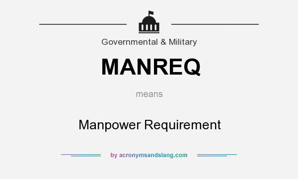 What does MANREQ mean? It stands for Manpower Requirement