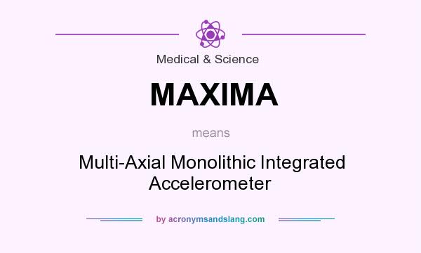 What does MAXIMA mean? It stands for Multi-Axial Monolithic Integrated Accelerometer