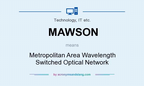 What does MAWSON mean? It stands for Metropolitan Area Wavelength Switched Optical Network