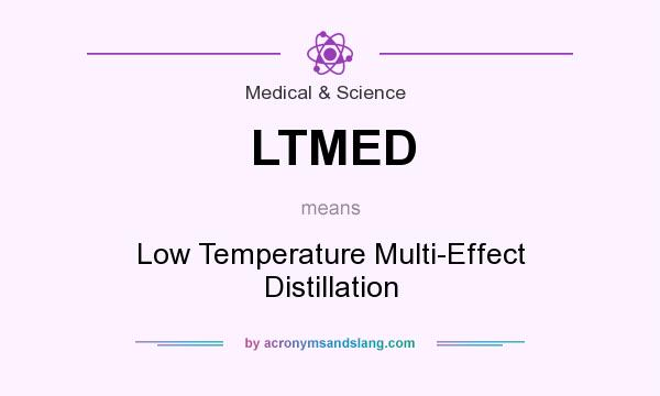 What does LTMED mean? It stands for Low Temperature Multi-Effect Distillation
