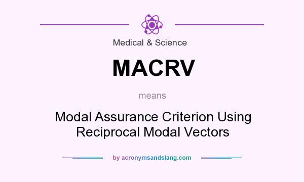 What does MACRV mean? It stands for Modal Assurance Criterion Using Reciprocal Modal Vectors