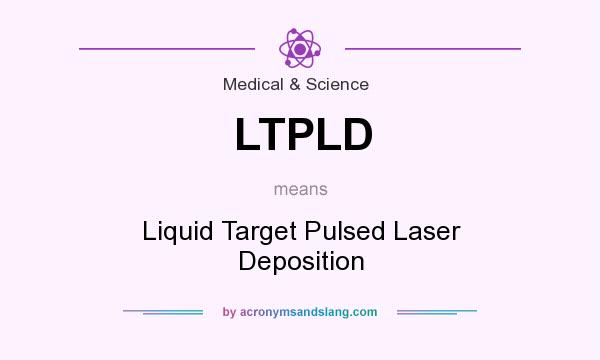 What does LTPLD mean? It stands for Liquid Target Pulsed Laser Deposition