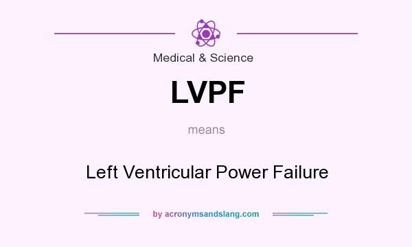 What does LVPF mean? It stands for Left Ventricular Power Failure