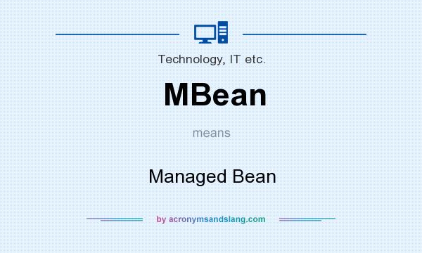What does MBean mean? It stands for Managed Bean
