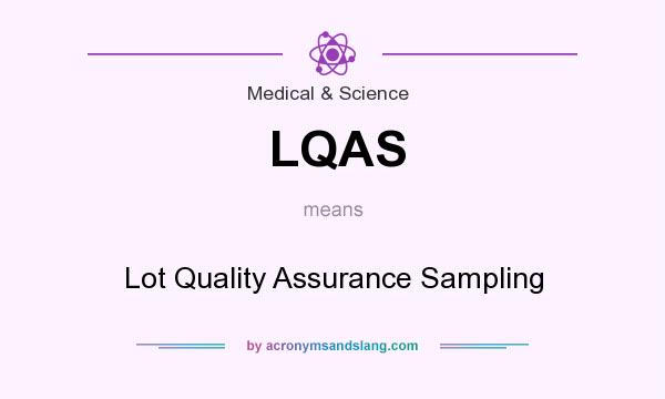 What does LQAS mean? It stands for Lot Quality Assurance Sampling