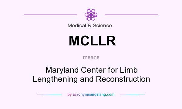 What does MCLLR mean? It stands for Maryland Center for Limb Lengthening and Reconstruction