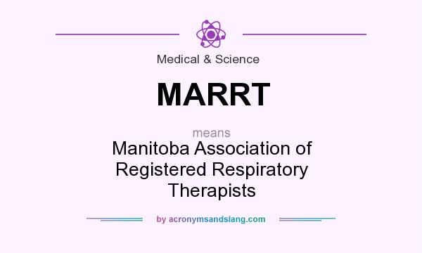 What does MARRT mean? It stands for Manitoba Association of Registered Respiratory Therapists