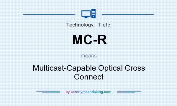What does MC-R mean? It stands for Multicast-Capable Optical Cross Connect
