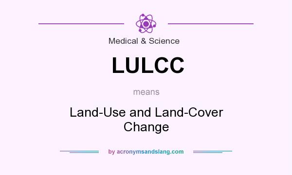 What does LULCC mean? It stands for Land-Use and Land-Cover Change