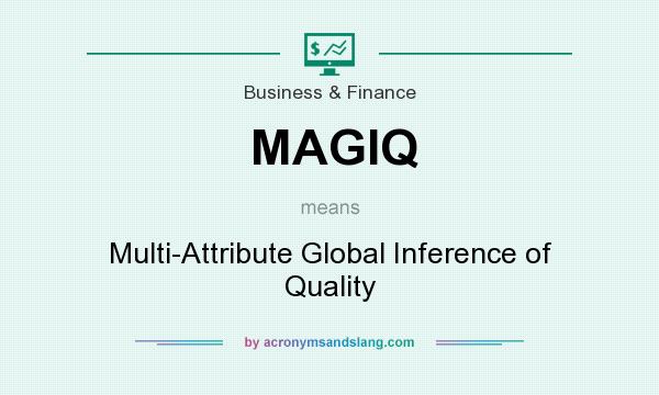 What does MAGIQ mean? It stands for Multi-Attribute Global Inference of Quality
