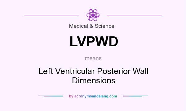 What does LVPWD mean? It stands for Left Ventricular Posterior Wall Dimensions