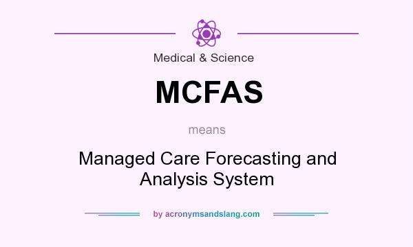 What does MCFAS mean? It stands for Managed Care Forecasting and Analysis System