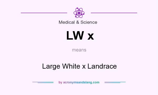 What does LW x mean? It stands for Large White x Landrace