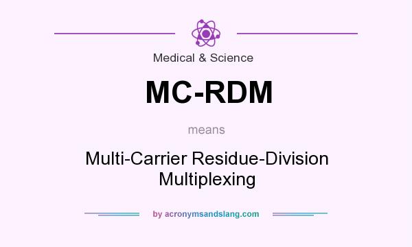 What does MC-RDM mean? It stands for Multi-Carrier Residue-Division Multiplexing