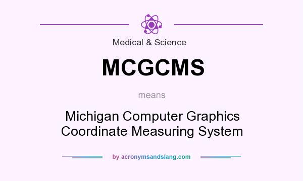 What does MCGCMS mean? It stands for Michigan Computer Graphics Coordinate Measuring System