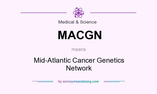 What does MACGN mean? It stands for Mid-Atlantic Cancer Genetics Network