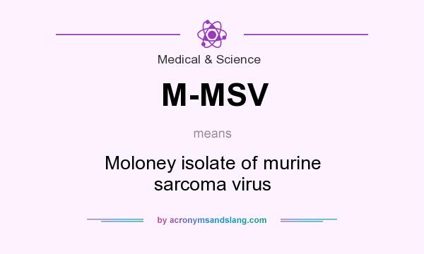 What does M-MSV mean? It stands for Moloney isolate of murine sarcoma virus