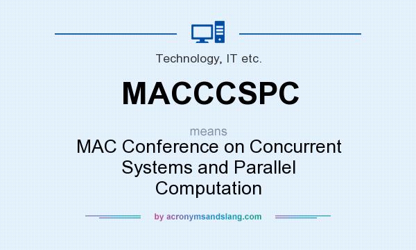 What does MACCCSPC mean? It stands for MAC Conference on Concurrent Systems and Parallel Computation