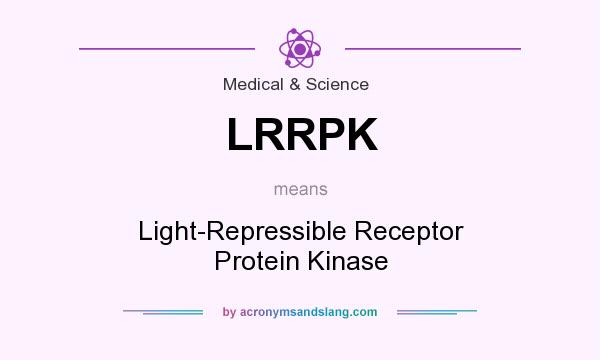 What does LRRPK mean? It stands for Light-Repressible Receptor Protein Kinase