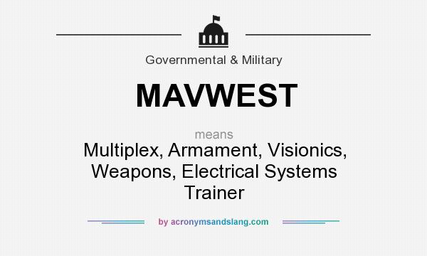 What does MAVWEST mean? It stands for Multiplex, Armament, Visionics, Weapons, Electrical Systems Trainer