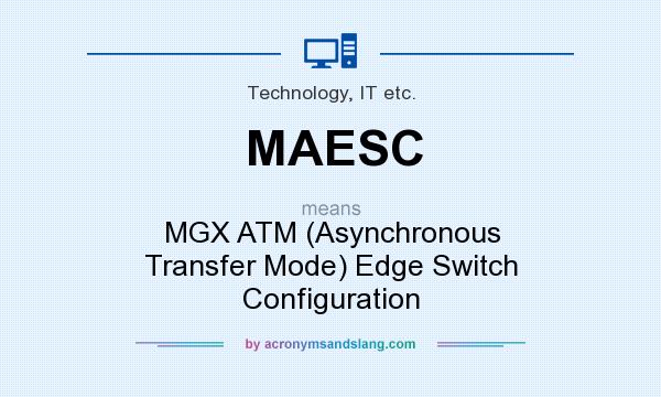 What does MAESC mean? It stands for MGX ATM (Asynchronous Transfer Mode) Edge Switch Configuration