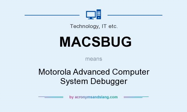 What does MACSBUG mean? It stands for Motorola Advanced Computer System Debugger