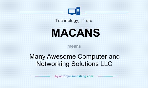 What does MACANS mean? It stands for Many Awesome Computer and Networking Solutions LLC