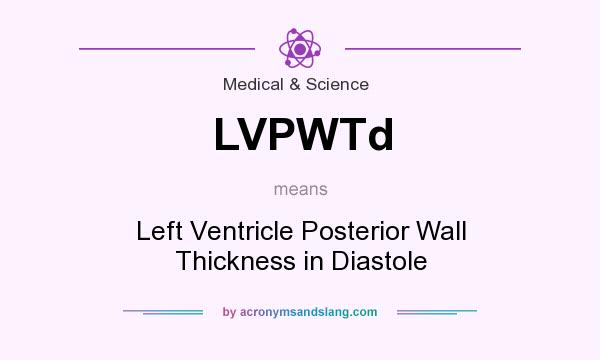 What does LVPWTd mean? It stands for Left Ventricle Posterior Wall Thickness in Diastole