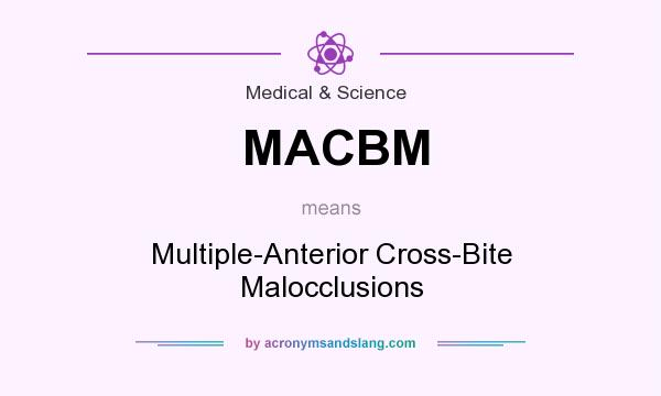 What does MACBM mean? It stands for Multiple-Anterior Cross-Bite Malocclusions