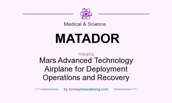 What does MATADOR mean? It stands for Mars Advanced Technology Airplane for Deployment Operations and Recovery