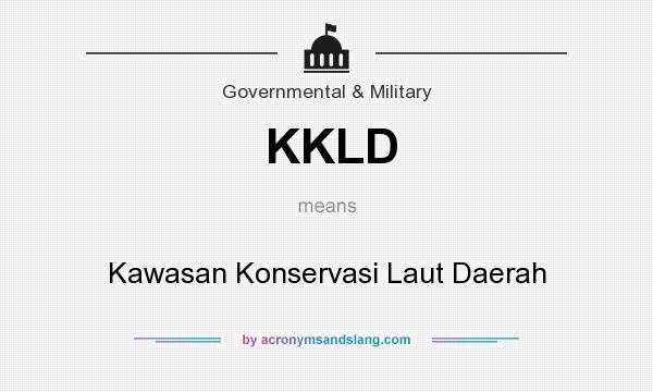 What does KKLD mean? It stands for Kawasan Konservasi Laut Daerah