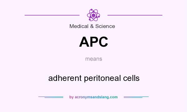 What does APC mean? It stands for adherent peritoneal cells