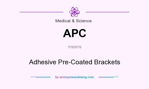 What does APC mean? It stands for Adhesive Pre-Coated Brackets