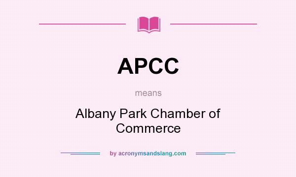 What does APCC mean? It stands for Albany Park Chamber of Commerce