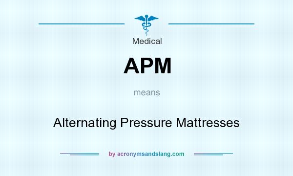 What does APM mean? It stands for Alternating Pressure Mattresses