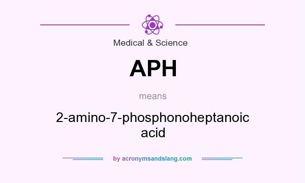 What does APH mean? It stands for 2-amino-7-phosphonoheptanoic acid