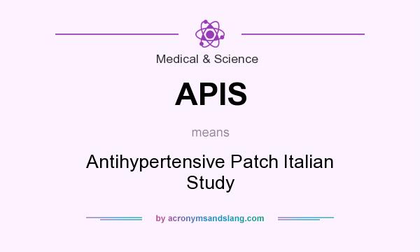 What does APIS mean? It stands for Antihypertensive Patch Italian Study