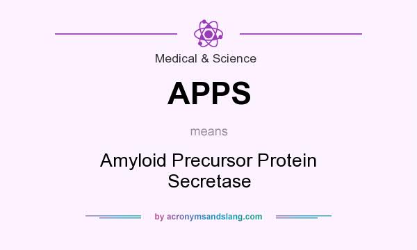 What does APPS mean? It stands for Amyloid Precursor Protein Secretase